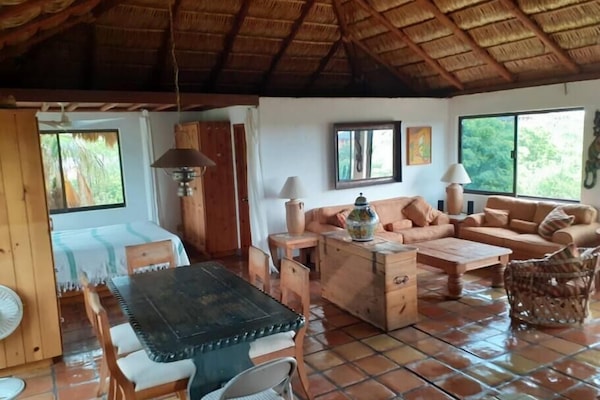 Bedroom, Dining and Living Areas