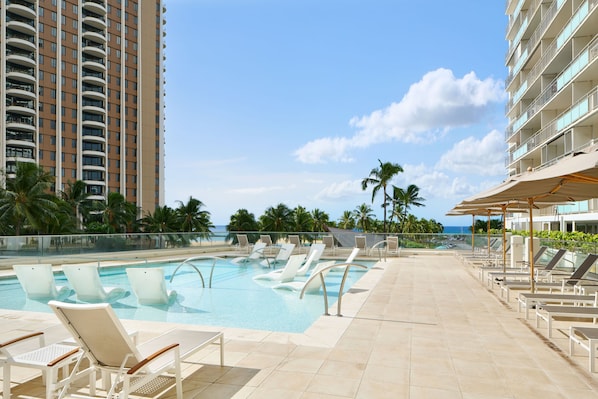 A heated pool