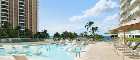 A heated pool