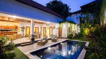 Front of property – evening/night