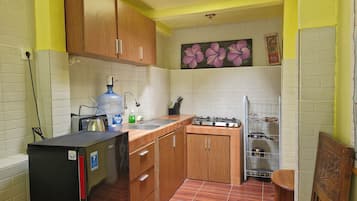 Deluxe Double Room | Private kitchen | Fridge, oven, stovetop, electric kettle