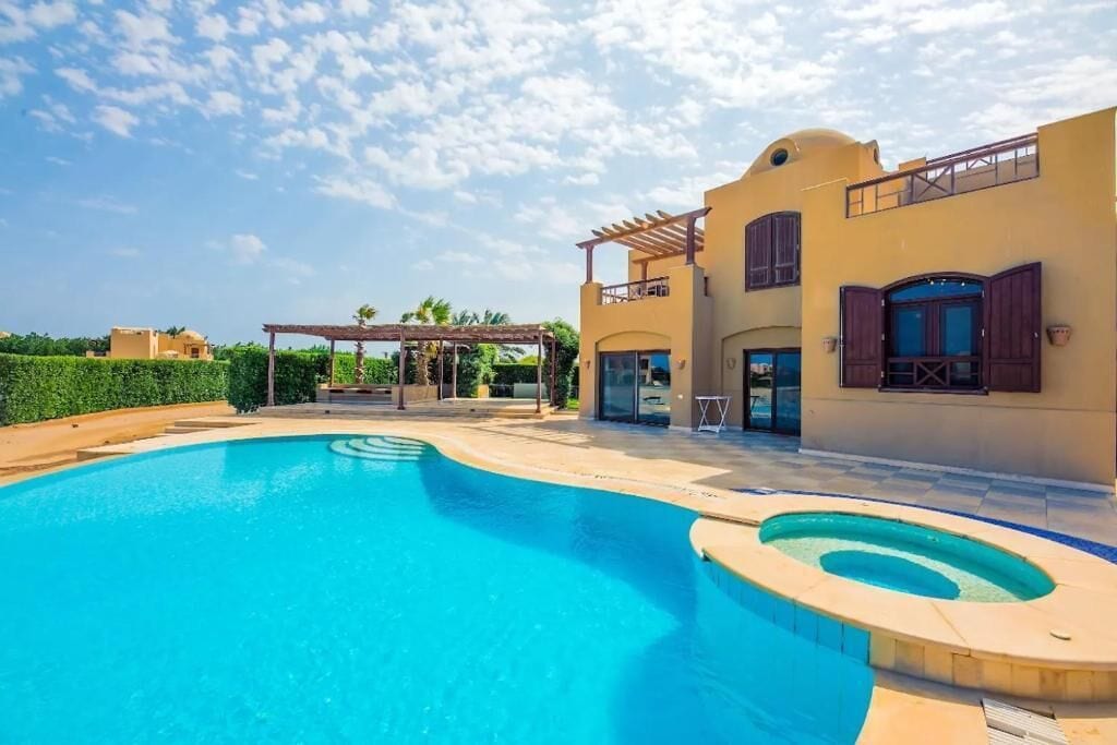 Villa, 5 soverom, privat basseng, utsikt mot lagune | Terrasse/patio