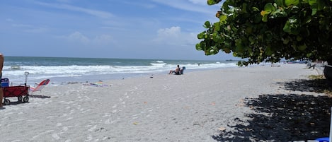 Vlak bij het strand