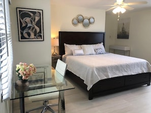 1 chambre, bureau, fer et planche à repasser, Wi-Fi gratuit