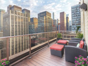 Terrace/patio - Midtown NYC 1BR with Rooftop Prime Location on Lovely Resort (New York)