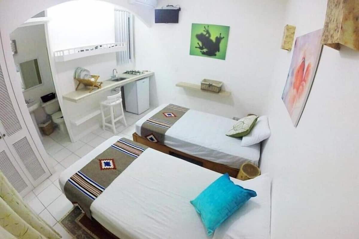 Studio, 2 Single Beds | 1 bedroom, minibar, iron/ironing board, free WiFi