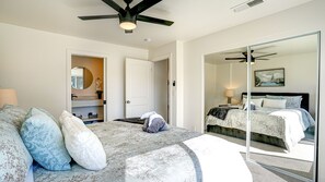 3 bedrooms, iron/ironing board, travel cot, WiFi