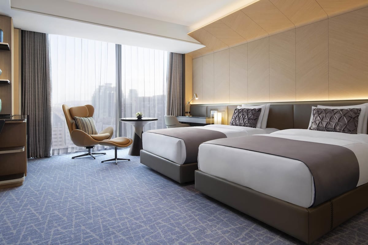 Down duvets, minibar, in-room safe, desk