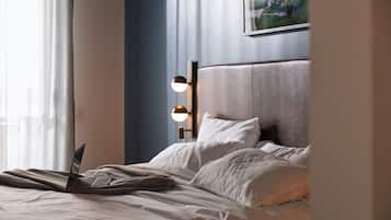 Premium bedding, pillow-top beds, minibar, in-room safe