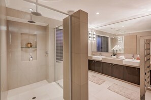 Hair dryer, towels