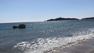 Vlak bij het strand