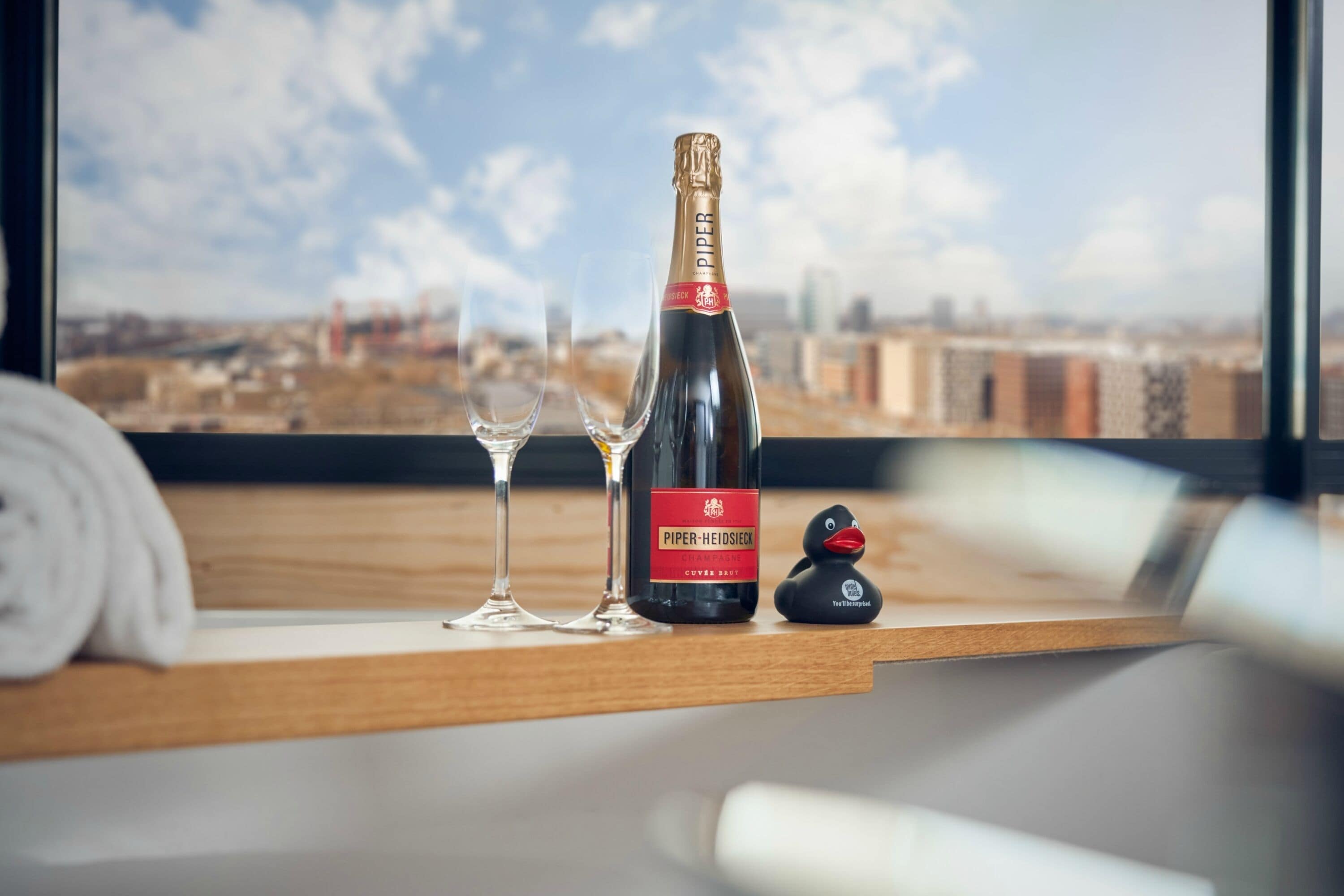 free toiletries, hair dryer, towels, soap