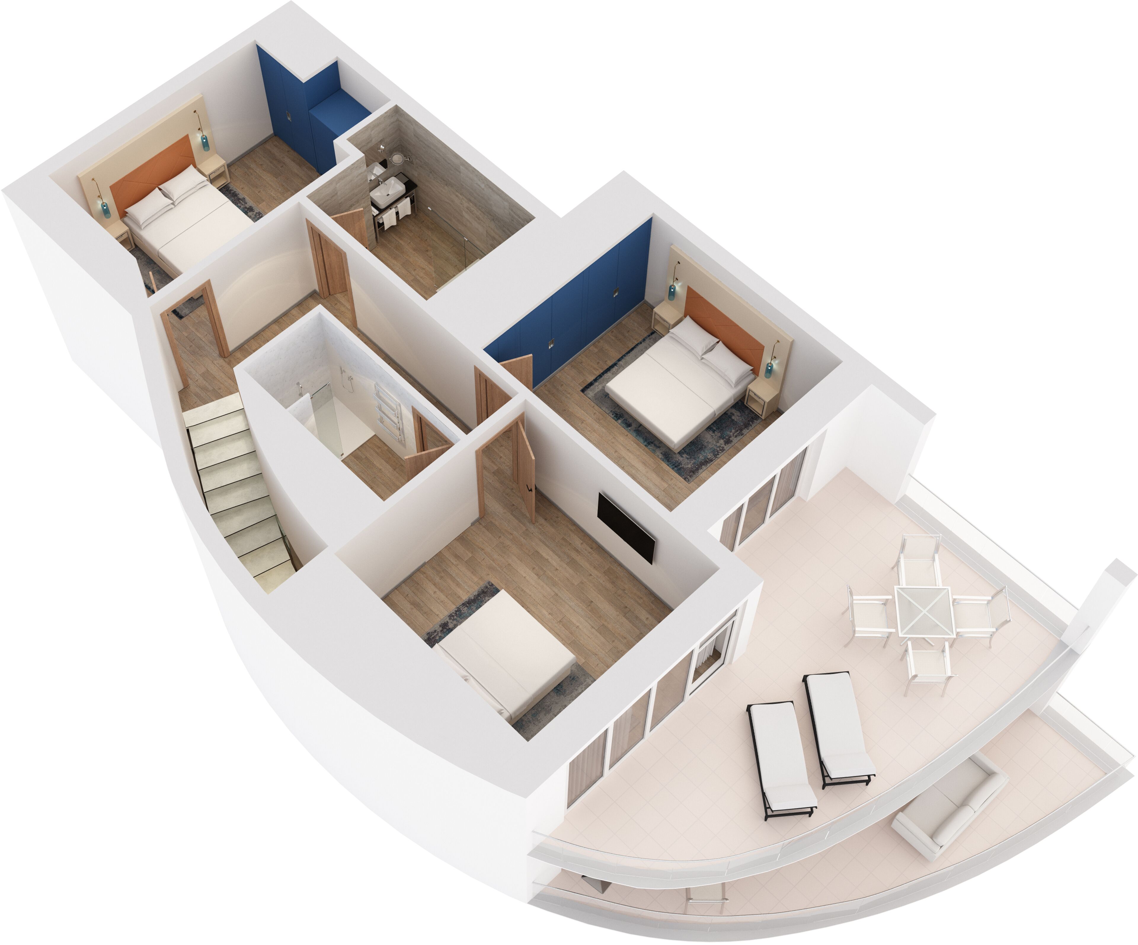 别墅, 3 间卧室 | 防过敏的被褥、迷你吧、客房内保险箱、笔记本电脑工作区