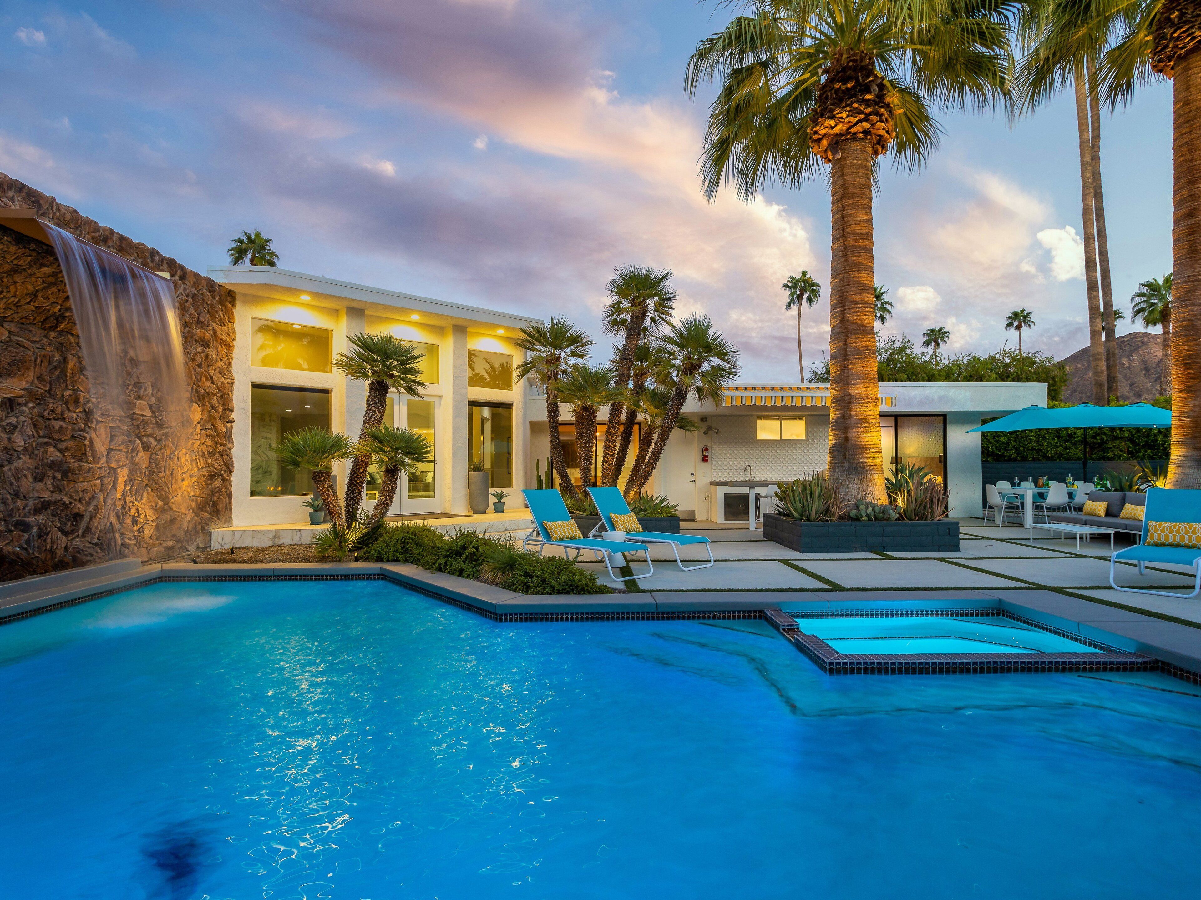 A heated pool