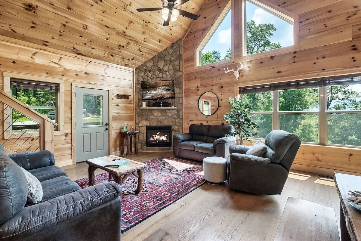 Photo 63 of Luxury 3 King Suites Cabin, Mountain Views, FirePit, HotTub, Games, Pet friendly
