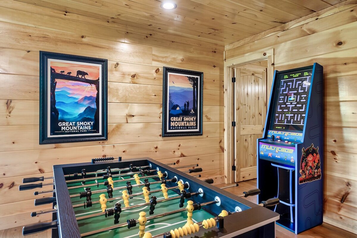 Photo 72 of Luxury 3 King Suites Cabin, Mountain Views, FirePit, HotTub, Games, Pet friendly