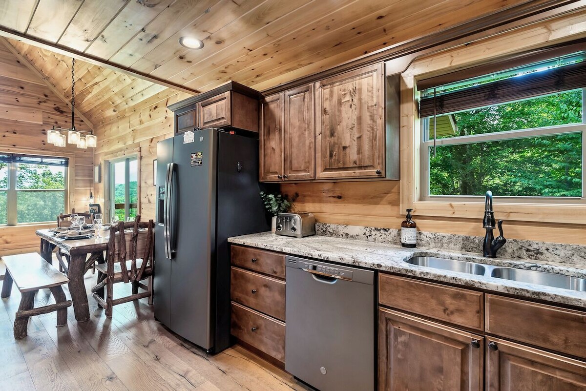 Photo 68 of Luxury 3 King Suites Cabin, Mountain Views, FirePit, HotTub, Games, Pet friendly