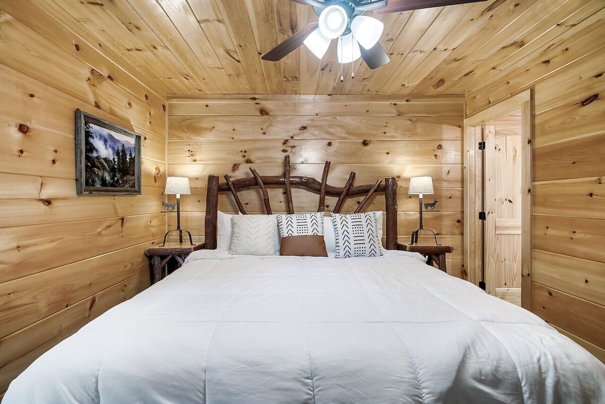 Photo 81 of Luxury 3 King Suites Cabin, Mountain Views, FirePit, HotTub, Games, Pet friendly