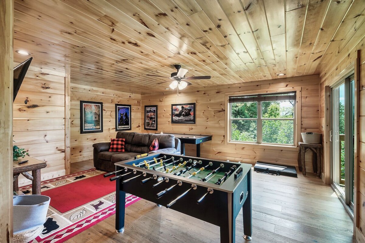 Photo 71 of Luxury 3 King Suites Cabin, Mountain Views, FirePit, HotTub, Games, Pet friendly