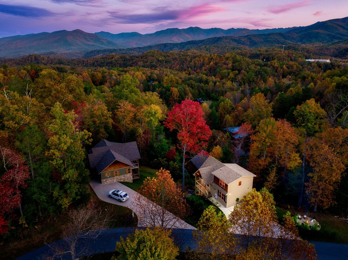 Photo 105 of Luxury 3 King Suites Cabin, Mountain Views, FirePit, HotTub, Games, Pet friendly