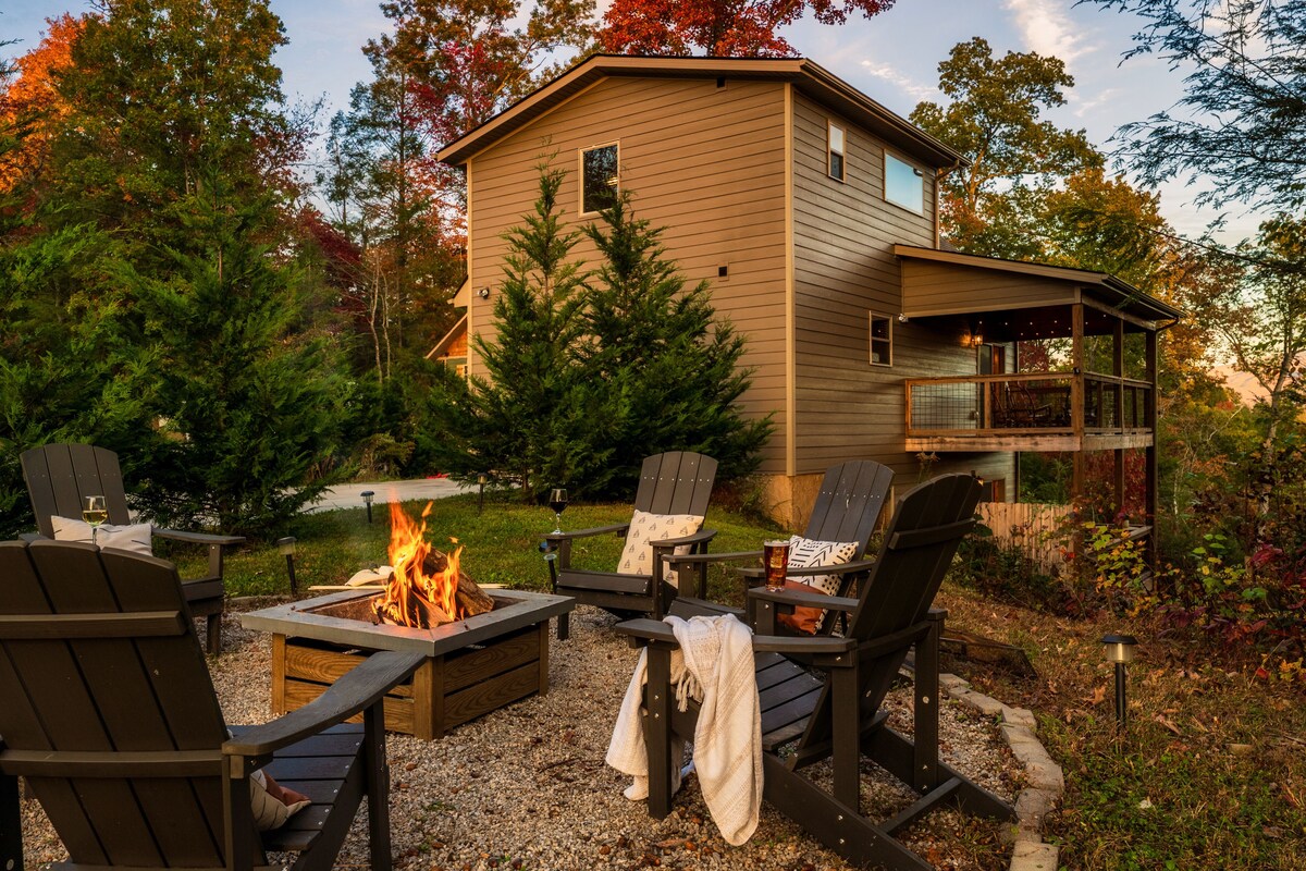 Photo 97 of Luxury 3 King Suites Cabin, Mountain Views, FirePit, HotTub, Games, Pet friendly