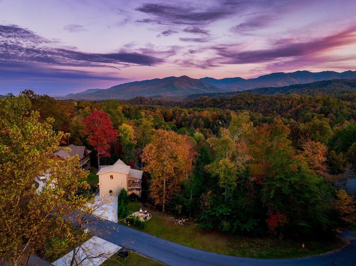 Photo 100 of Luxury 3 King Suites Cabin, Mountain Views, FirePit, HotTub, Games, Pet friendly