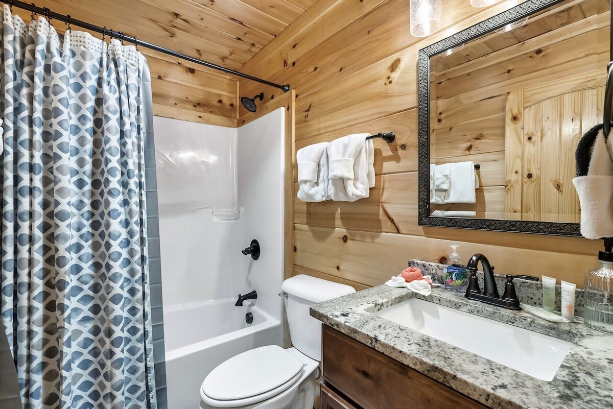 Photo 84 of Luxury 3 King Suites Cabin, Mountain Views, FirePit, HotTub, Games, Pet friendly