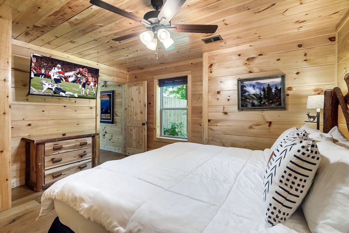 Photo 82 of Luxury 3 King Suites Cabin, Mountain Views, FirePit, HotTub, Games, Pet friendly