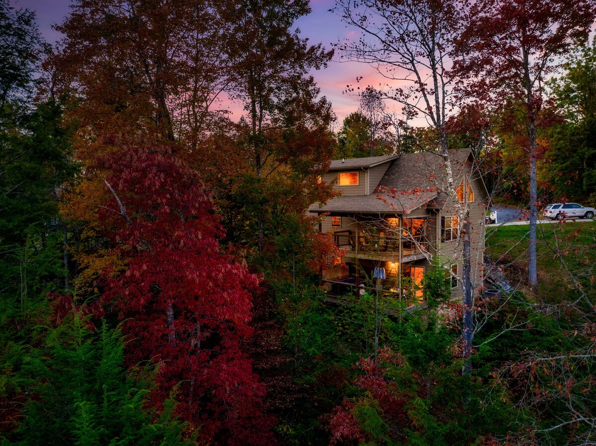 Photo 102 of Luxury 3 King Suites Cabin, Mountain Views, FirePit, HotTub, Games, Pet friendly