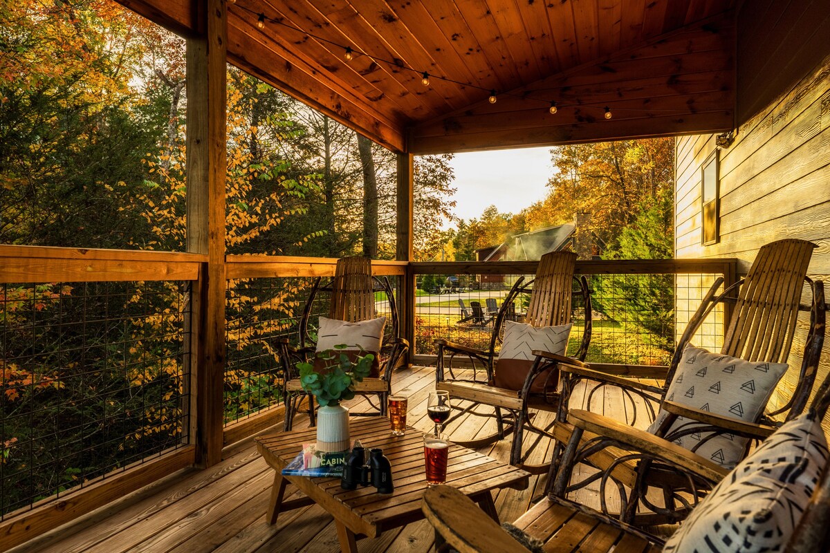 Photo 92 of Luxury 3 King Suites Cabin, Mountain Views, FirePit, HotTub, Games, Pet friendly