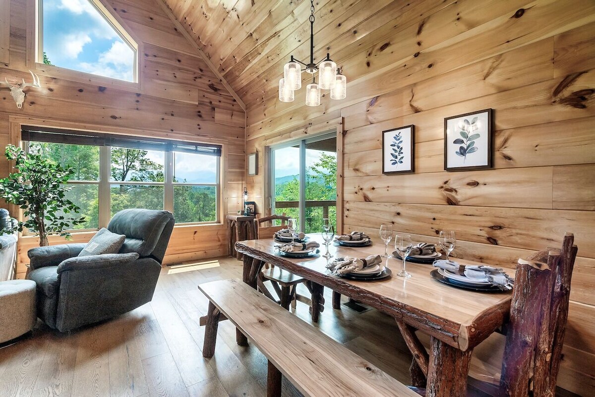 Photo 65 of Luxury 3 King Suites Cabin, Mountain Views, FirePit, HotTub, Games, Pet friendly