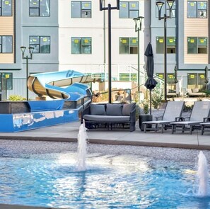 Indoor pool, outdoor pool