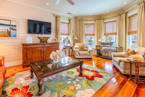 TV - Pool, Ocean views, Pool Table and Game Room at this Beach Mansion! (Tybee Island)