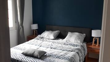 5 chambres, fer et planche Ă repasser, Wi-Fi gratuit, draps fournis