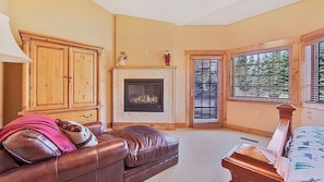 Smart TV, fireplace, video games, books