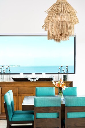 Dining - NEW Luxury Ocean View PH, Golf Cart w/ Premier Golf + Housekeeper/ cook (Punta de Mita)