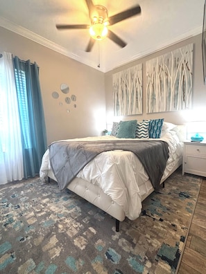 2 bedrooms, iron/ironing board, free WiFi, bed sheets