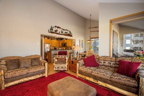 TV, fireplace, video games