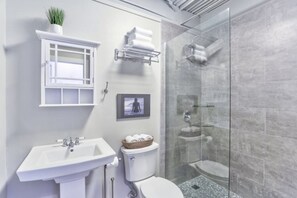 Hair dryer, towels
