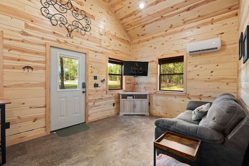 Beautiful cabins with a pool in a peaceful setting