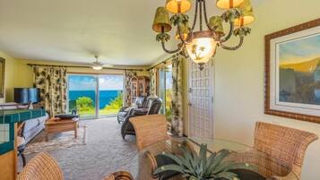 Smart TV, DVD player, books