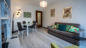 Apartment, 2 Bedrooms | Living area | TV