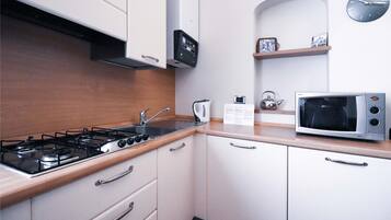 Apartment (1 Bedroom) | Private kitchen | Microwave, coffee/tea maker