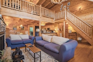 Fernseher, Kamin