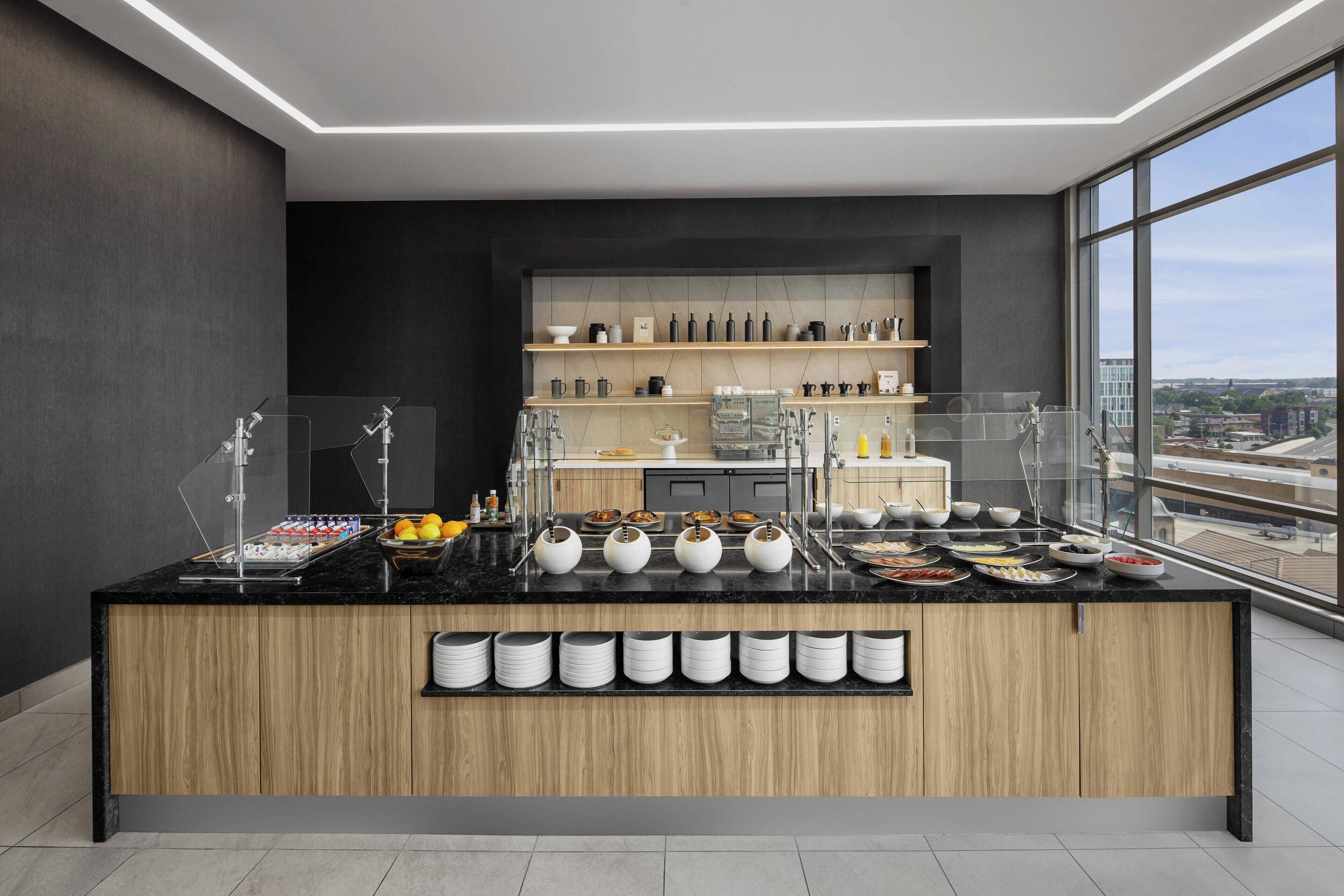 daily self-service breakfast for a fee