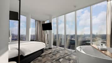 Wellness Room | Down comforters, in-room safe, desk, laptop workspace