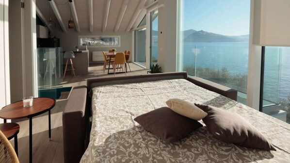 Appartement, 1 chambre, vue lac (Maestrale) | Coin séjour