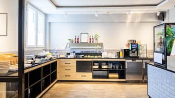 Daily buffet breakfast (EUR 17.9 per person)