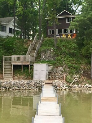 Easy access to the beach from the patio area.