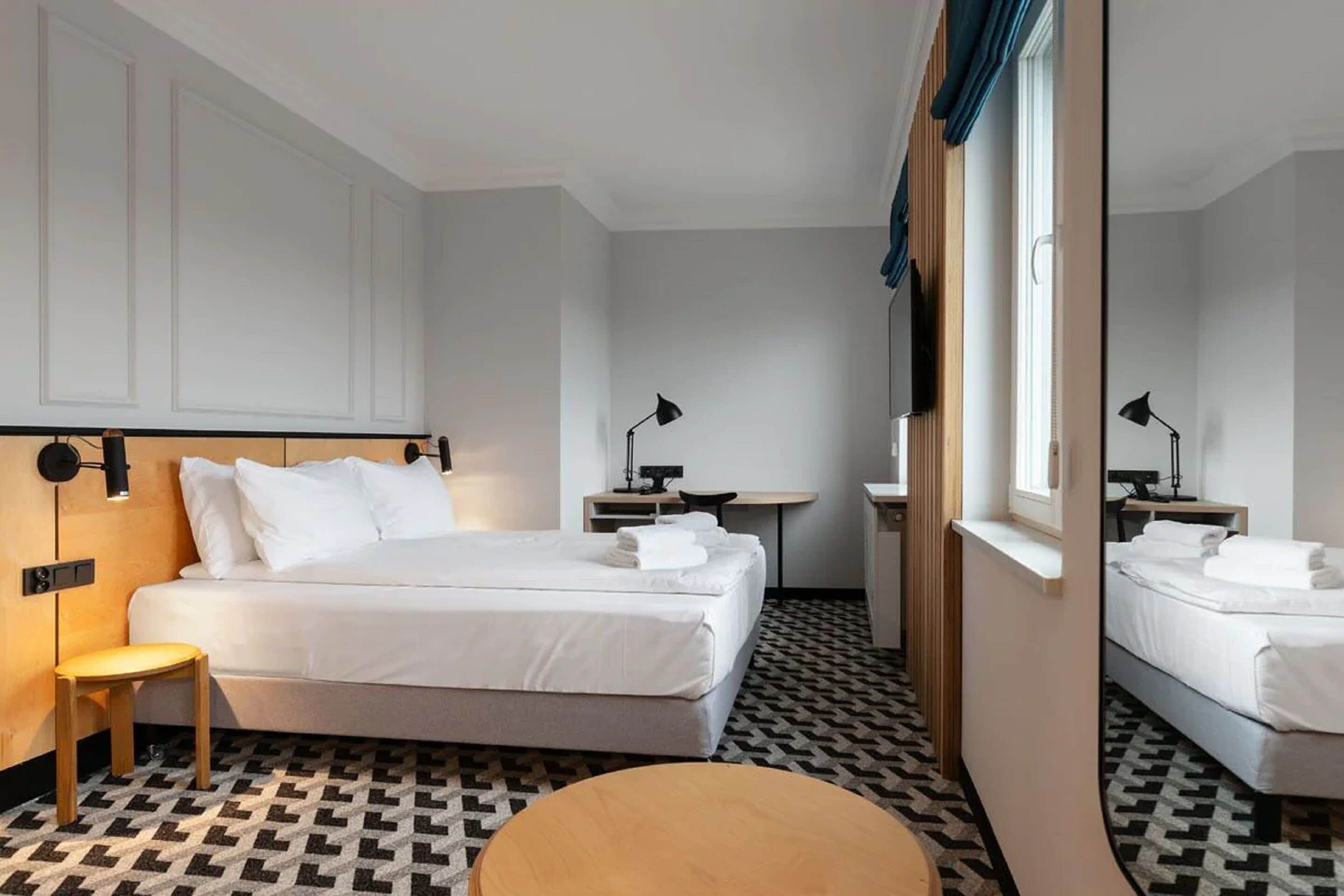 executive room, multiple beds | in-room safe, desk, laptop workspace, travel cot